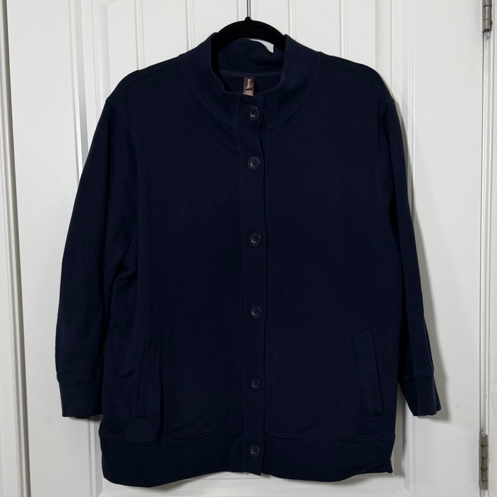 White Stag black Button-Front Cardigan Jacket
